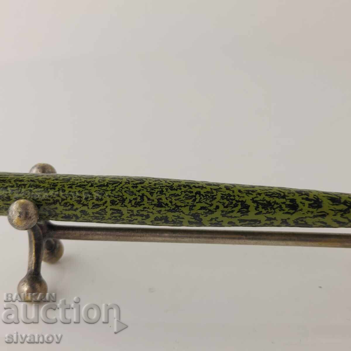 Auction Interesting old Bulgarian penholder green #5830 Auction Interesting old Bulgarian penholder green #5830