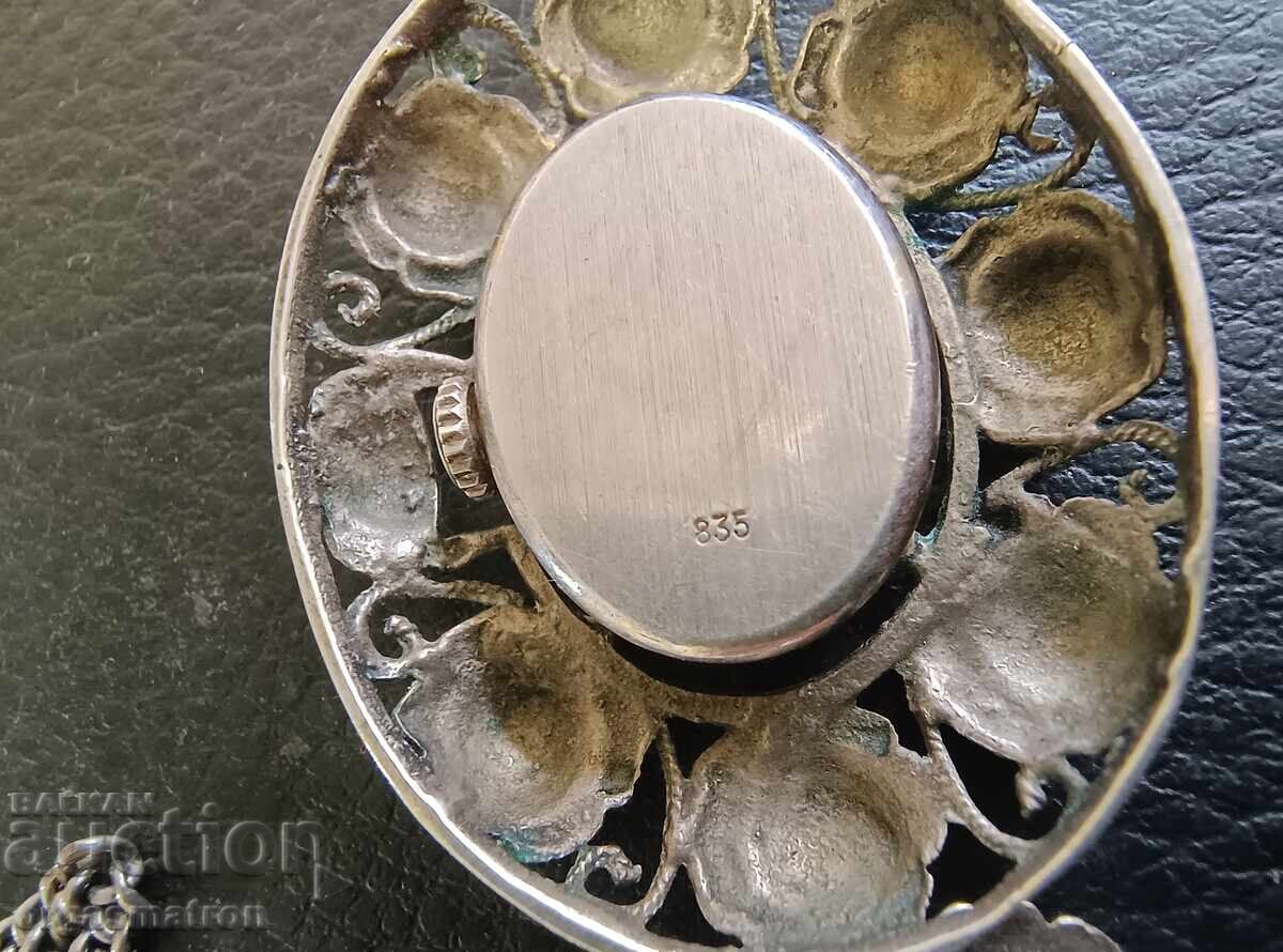 Frumos Colier Argintiu de Damă Ceas - 5