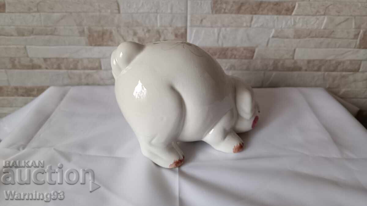 Delivery of Old porcelain piggy bank - Pig Delivery of Old porcelain piggy bank - Pig