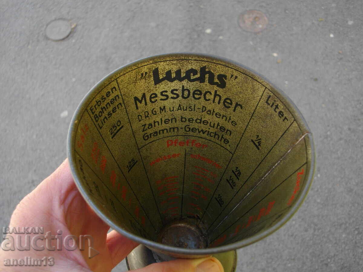 Παράδοση ΠΑΛΙΟ ΜΕΤΡΗΤΙΚΟ ΚΥΠΕΛΛΟ LUCHS MESSBECHER GERMANY