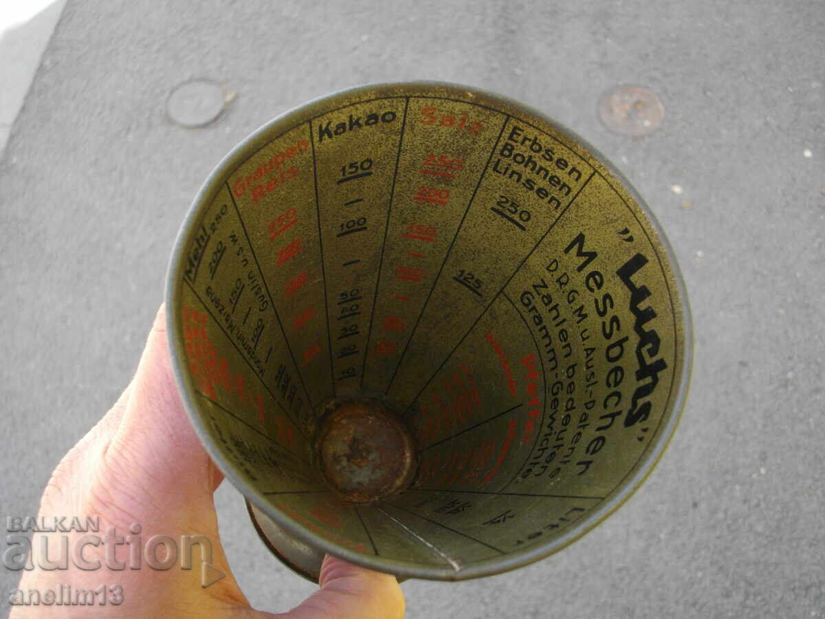 ΠΑΛΙΟ ΜΕΤΡΗΤΙΚΟ ΚΥΠΕΛΛΟ LUCHS MESSBECHER GERMANY - 5