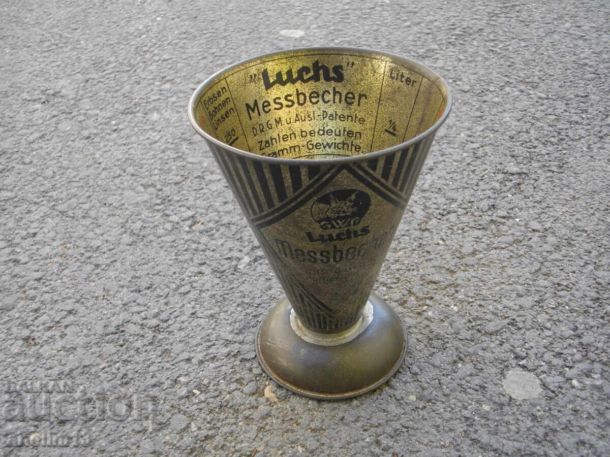 ΠΑΛΙΟ ΜΕΤΡΗΤΙΚΟ ΚΥΠΕΛΛΟ LUCHS MESSBECHER GERMANY