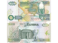 tino37- ЗАМБИЯ - 20 КВАЧА - 1992г - UNC