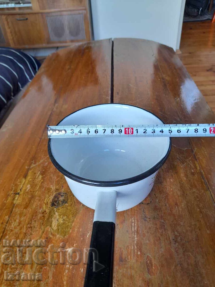 Стара емайлирана касерола,тиган - 5