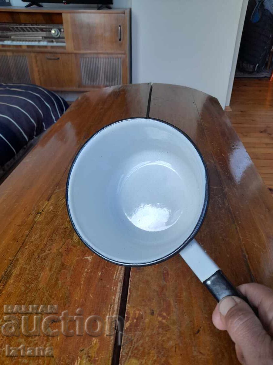 Стара емайлирана касерола,тиган - 6