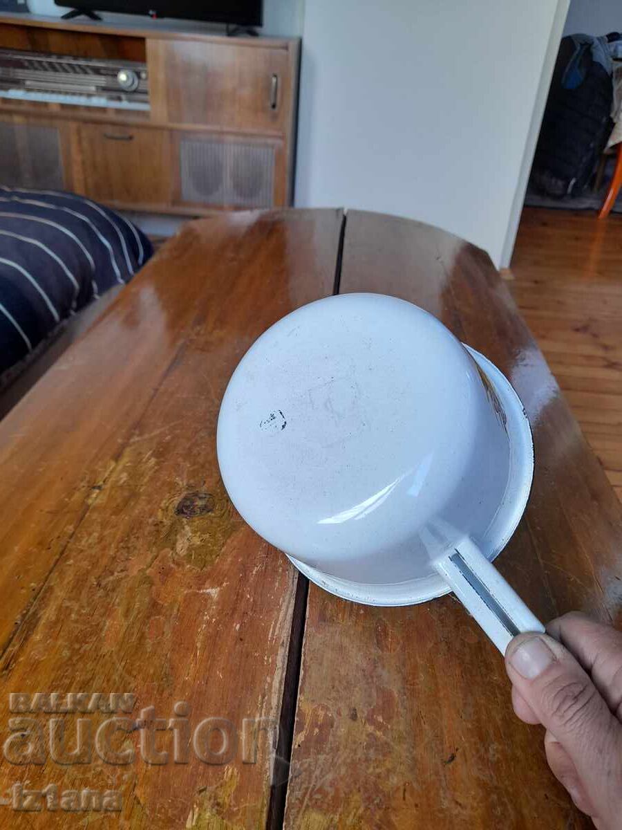 Стара емайлирана касерола,тиган - 7