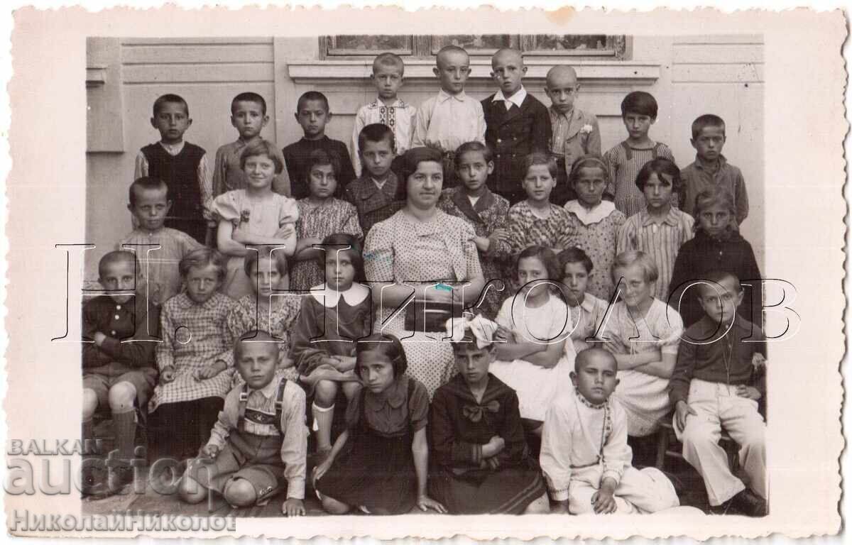 1938 ΠΑΛΙΑ ΦΩΤΟΓΡΑΦΙΑ ΒΙΔΙΝ ΜΑΘΗΤΕΣ II ΤΜΗΜΑ Δ848