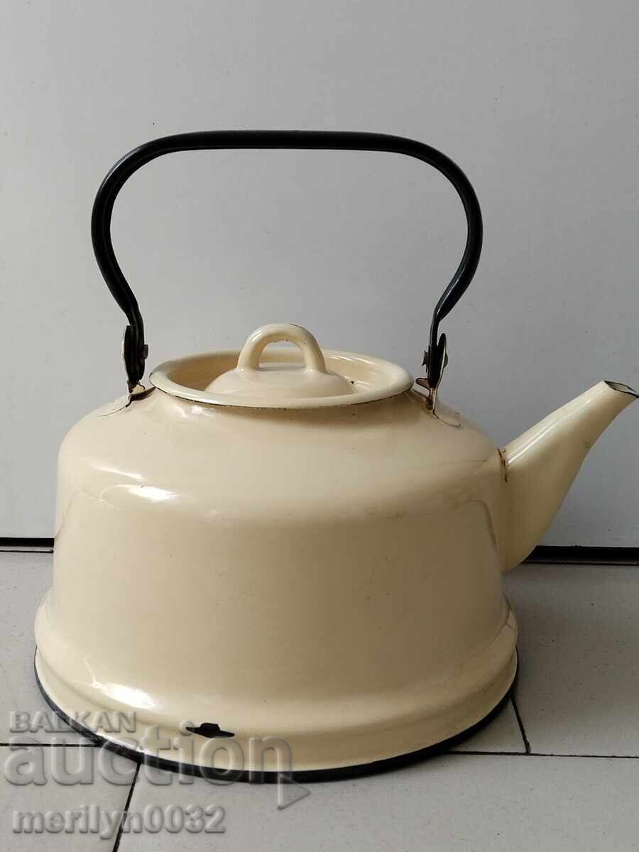 Επισμαλτωμένη τσαγιέρα από τη Σότσα, αγγείο με σμάλτο, ΕΣΣΔ με τιμή 45.00 BGN | € 23.01 Επισμαλτωμένη τσαγιέρα από τη Σότσα, αγγείο με σμάλτο, ΕΣΣΔ με τιμή 45.00 BGN | € 23.01