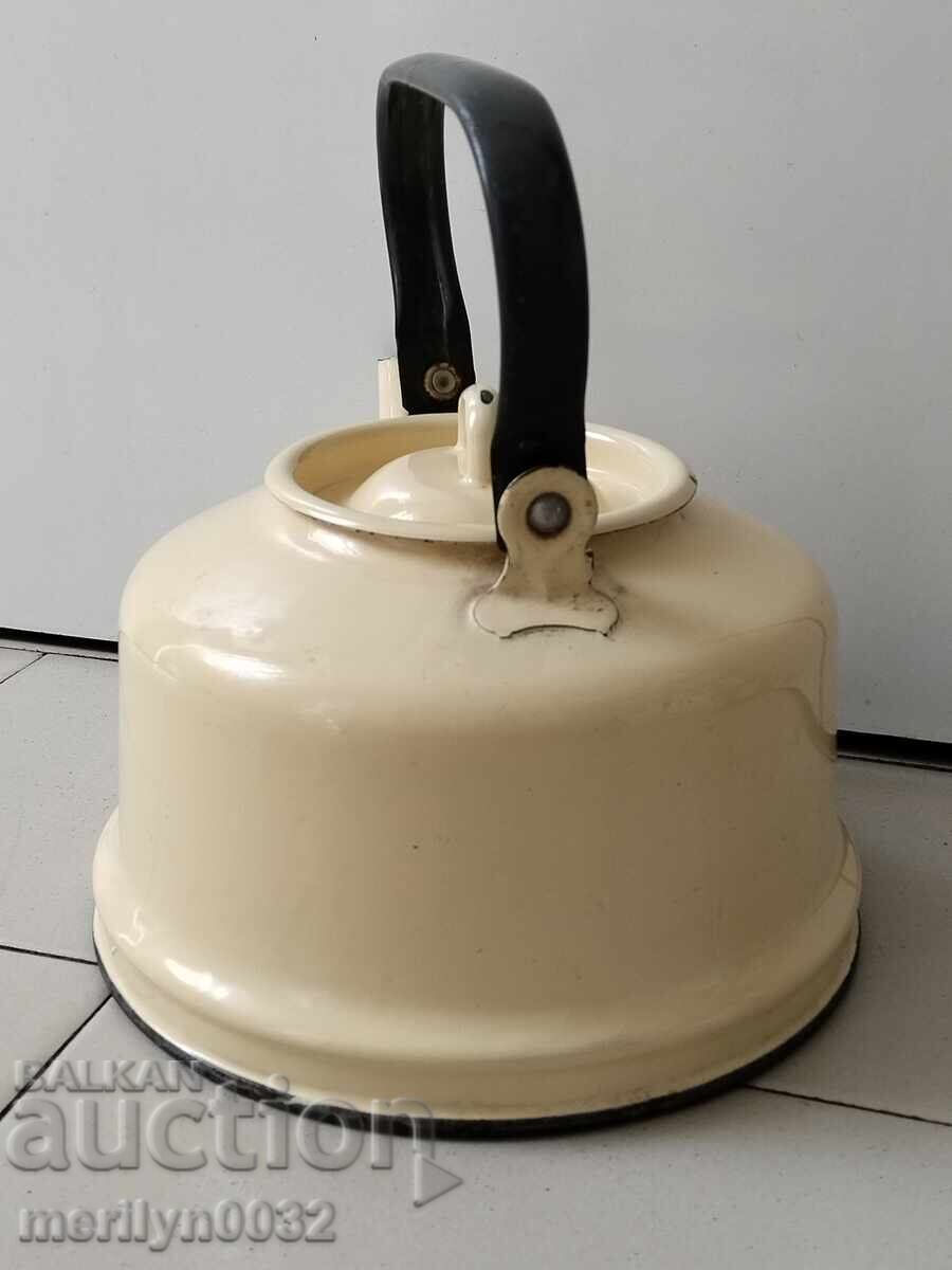 Παράδοση Επισμαλτωμένη τσαγιέρα από τη Σότσα, αγγείο με σμάλτο, ΕΣΣΔ Παράδοση Επισμαλτωμένη τσαγιέρα από τη Σότσα, αγγείο με σμάλτο, ΕΣΣΔ