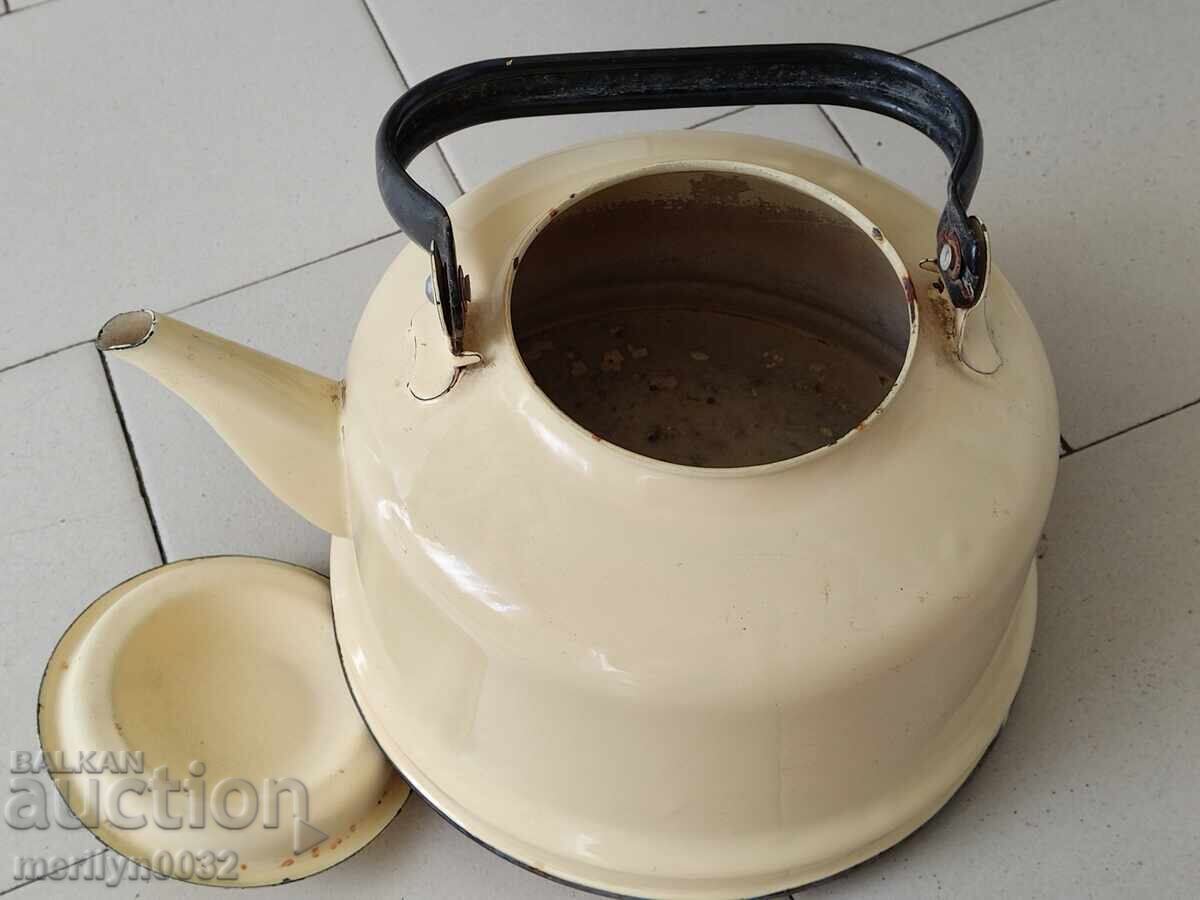 Επισμαλτωμένη τσαγιέρα από τη Σότσα, αγγείο με σμάλτο, ΕΣΣΔ - 5 Επισμαλτωμένη τσαγιέρα από τη Σότσα, αγγείο με σμάλτο, ΕΣΣΔ - 5