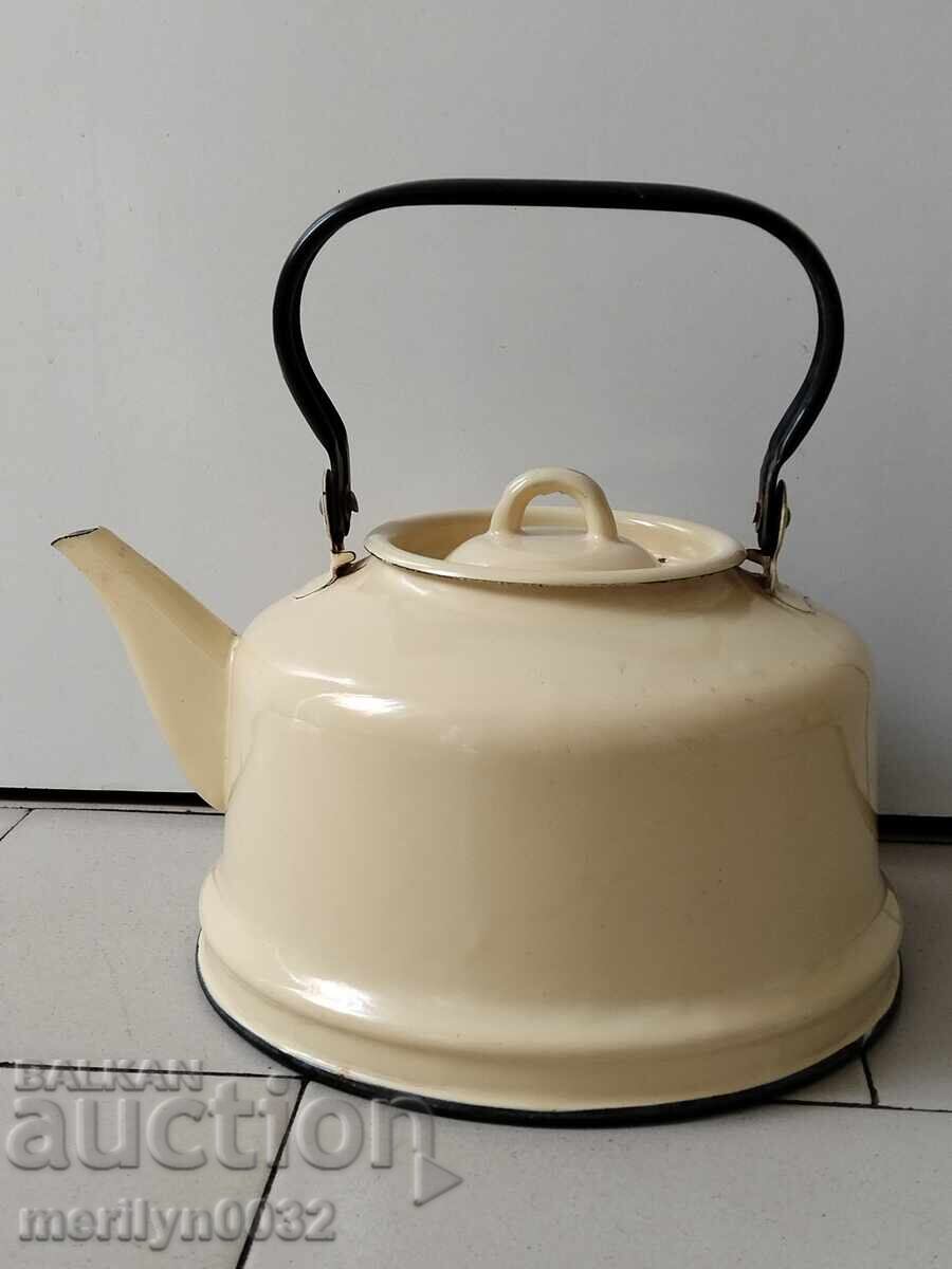 Επισμαλτωμένη τσαγιέρα από τη Σότσα, αγγείο με σμάλτο, ΕΣΣΔ Επισμαλτωμένη τσαγιέρα από τη Σότσα, αγγείο με σμάλτο, ΕΣΣΔ