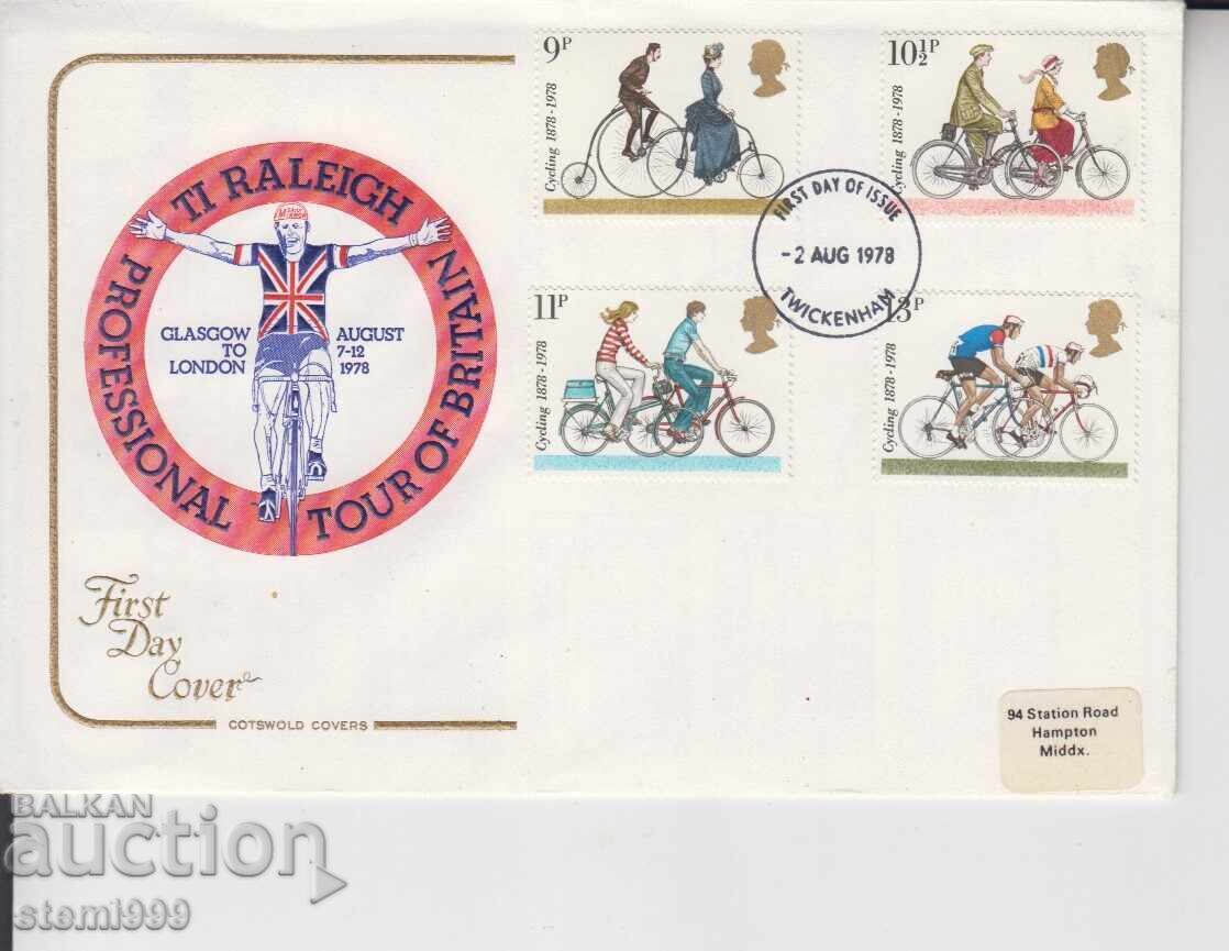 First Day Cover FDC BICYCLES First Day Cover FDC BICYCLES