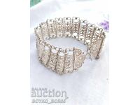 Antique Vintage Silver Tsar Filigree Bracelet 1930s