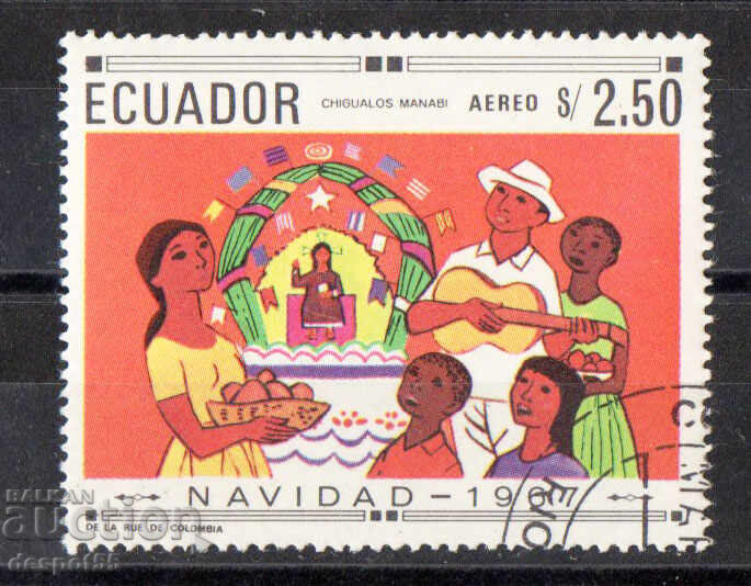 1967. Ecuador. Poștă aeriană - Tradiții de Crăciun