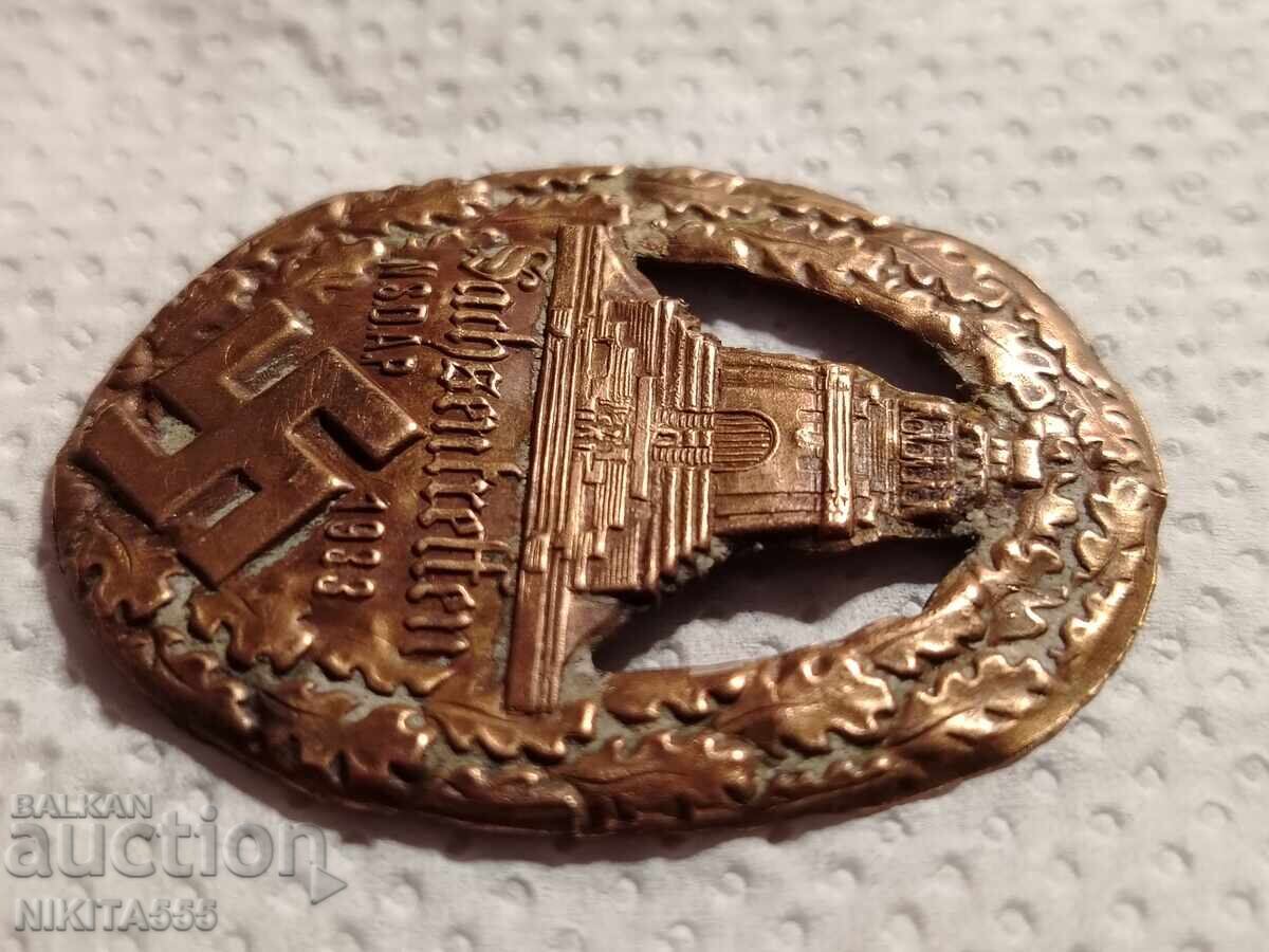 Παράδοση Παλαιό γερμανικό σήμα από τον Β' Παγκόσμιο Πόλεμο Sahsentreffen