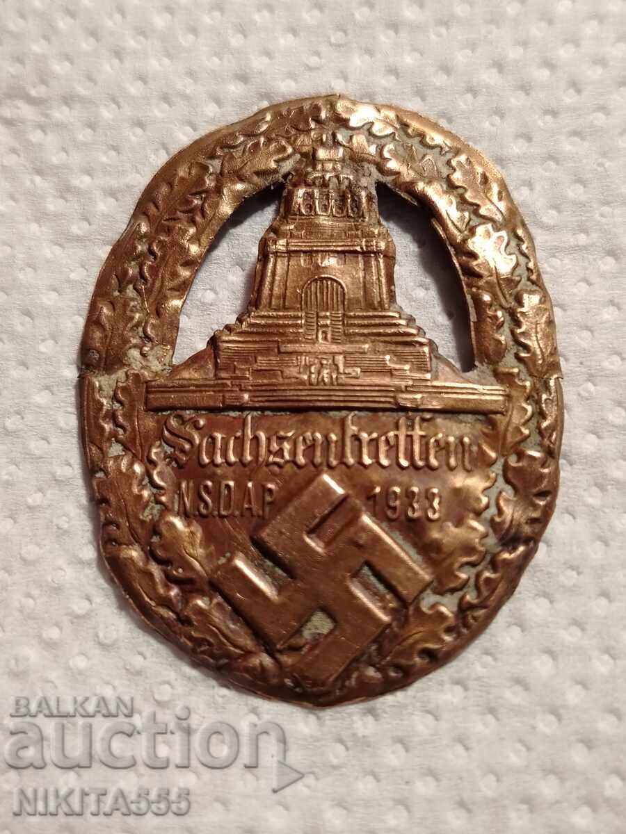 Παλαιό γερμανικό σήμα από τον Β' Παγκόσμιο Πόλεμο Sahsentreffen