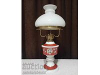 Antique porcelain gas - gas lamp - WALLENDORF