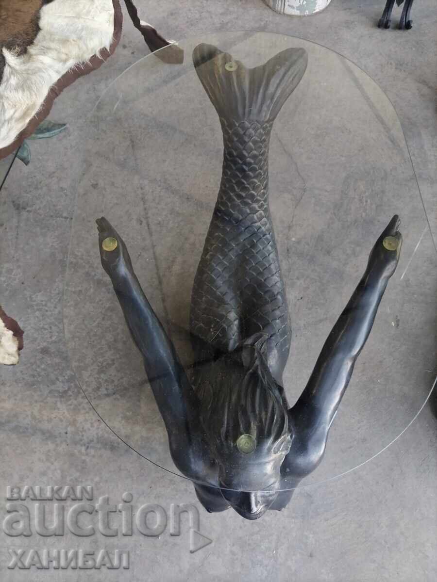 BEAUTIFUL COFFEE TABLE WITH MERMAID with price € 153.39 | 300.00 BGN