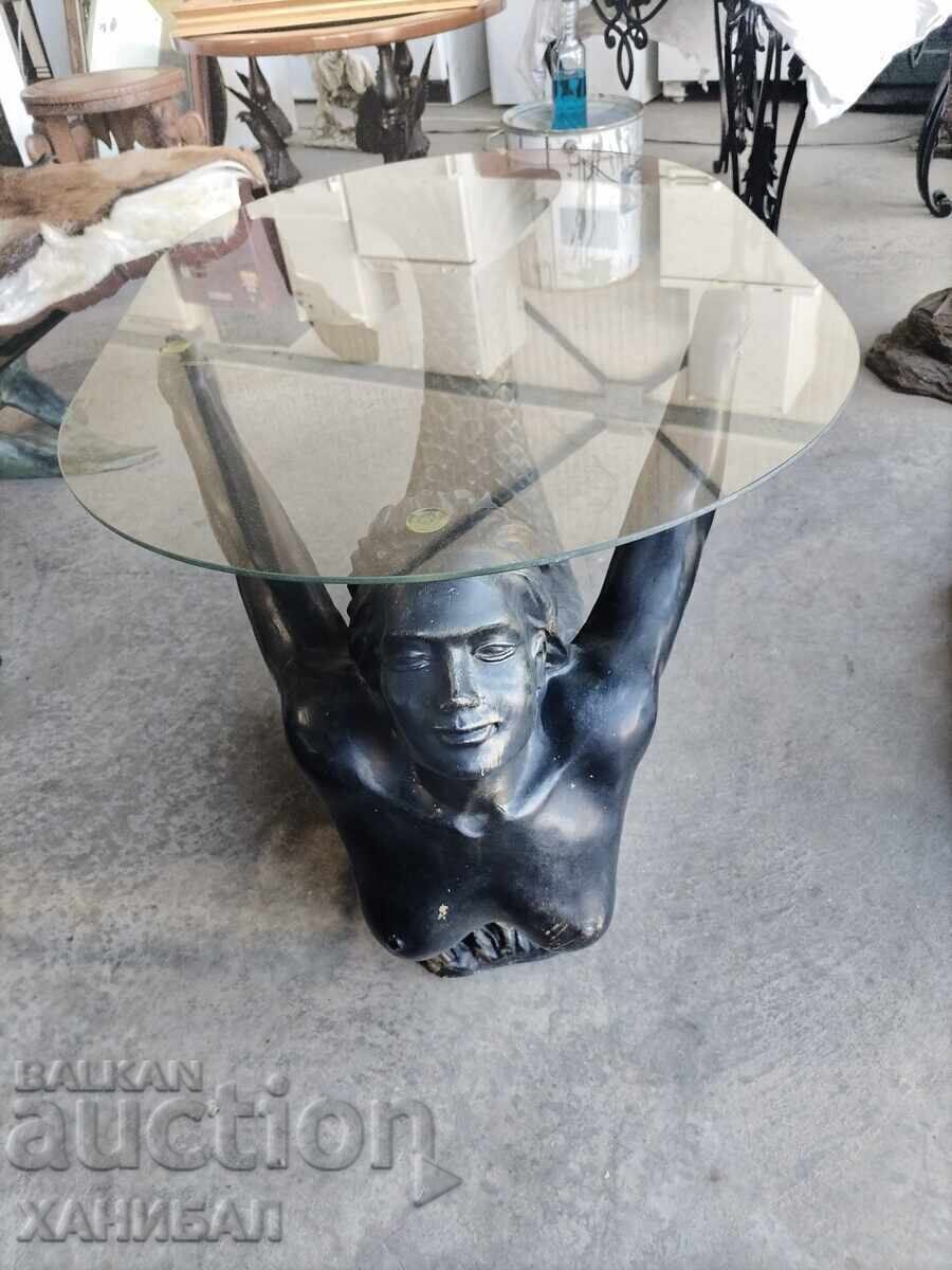 BEAUTIFUL COFFEE TABLE WITH MERMAID