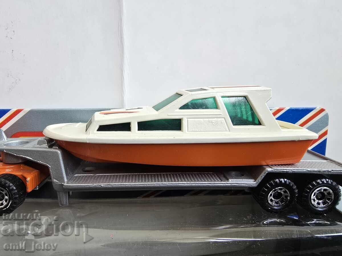 Licitație MATCHBOX CONVOY-CY4 Kenworth Transportor de Bărci cu Camion cutie originală