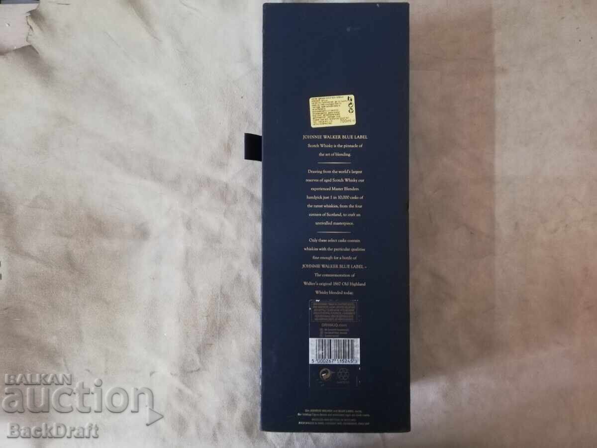 Licitație Sticlă de whisky Johnnie Walker Blue Label cu cutie Licitație Sticlă de whisky Johnnie Walker Blue Label cu cutie