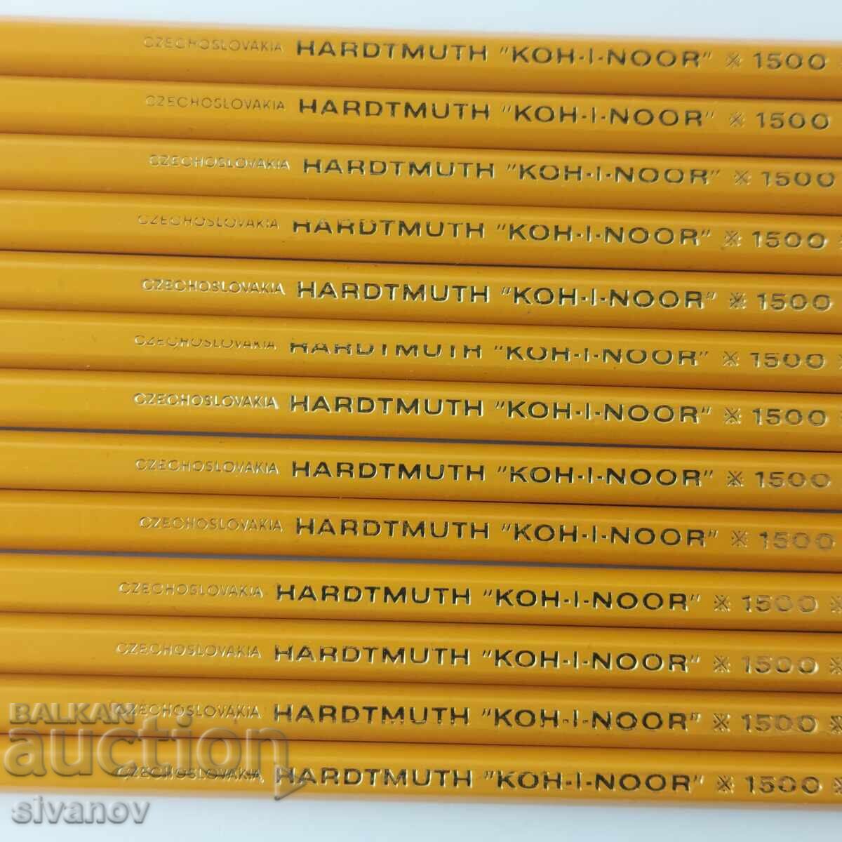 Auction  Lot of 13 HARDTMUTH KOH-I-NOOR 1500 H pencils #5841