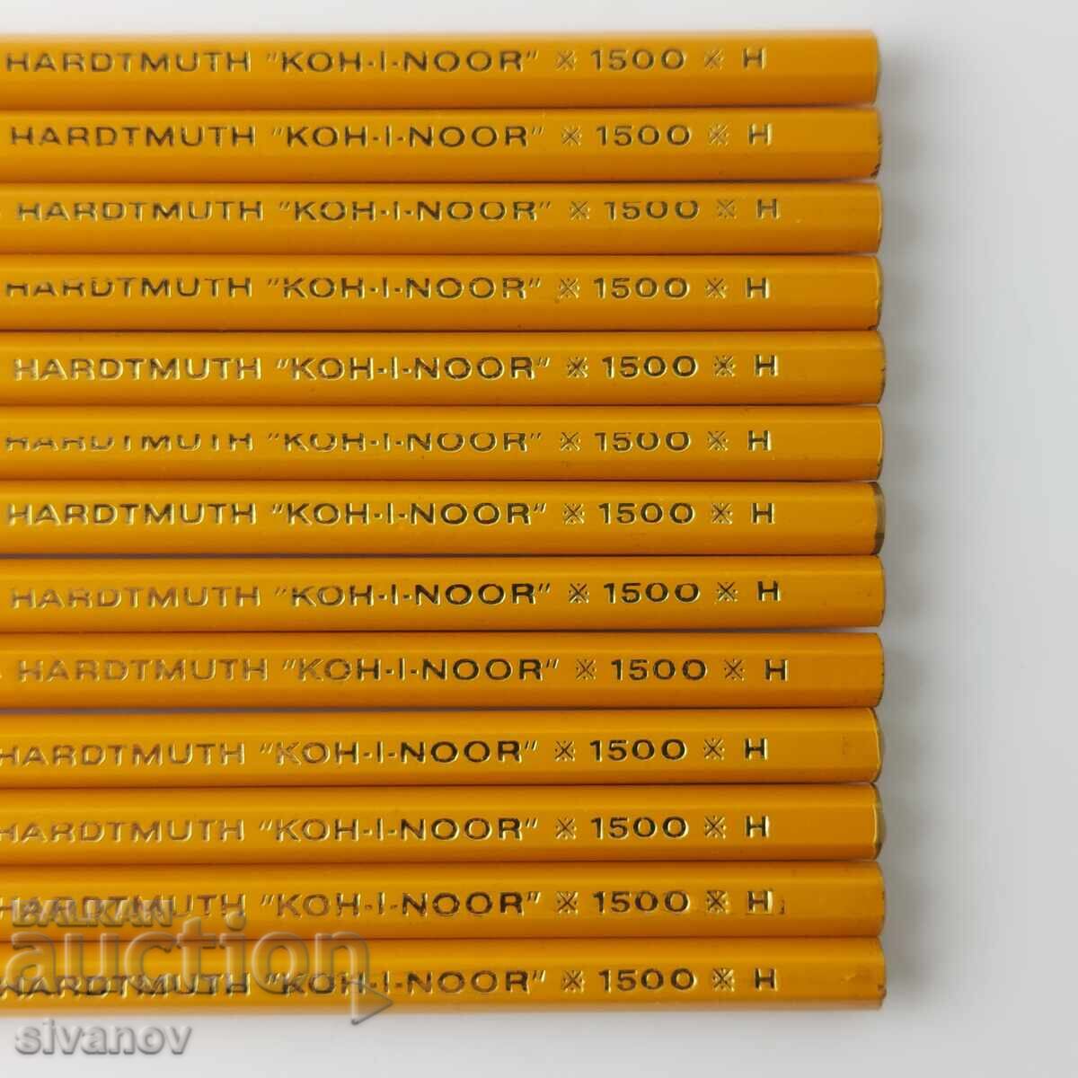 Delivery of Lot of 13 HARDTMUTH KOH-I-NOOR 1500 H pencils #5841
