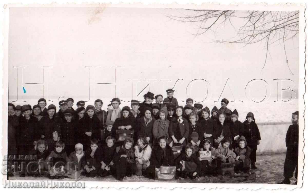 1939-40 ΠΑΛΙΑ ΦΩΤΟΓΡΑΦΙΑ ΒΙΔΙΝ ΜΑΘΗΤΕΣ III ΤΑΞΗ Δ870