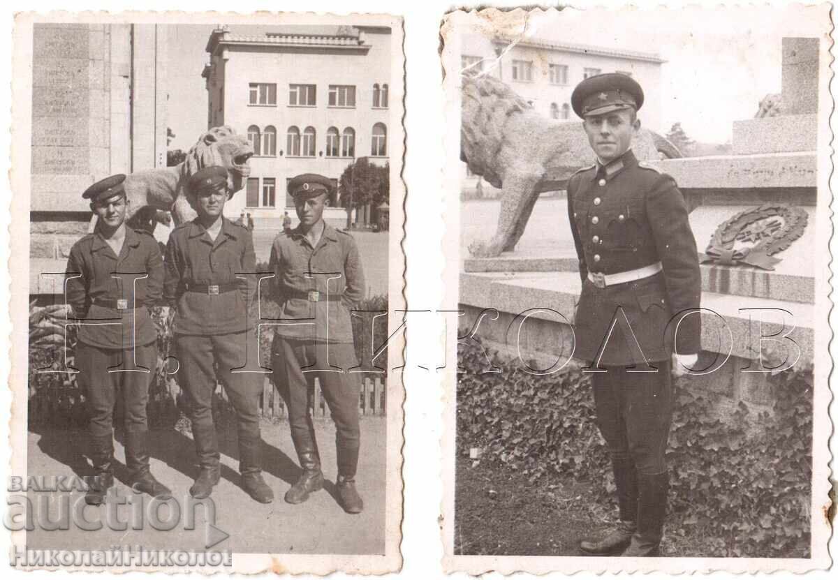 1947 LOT of 2 Small Old Photos Sofia Military Academy D872