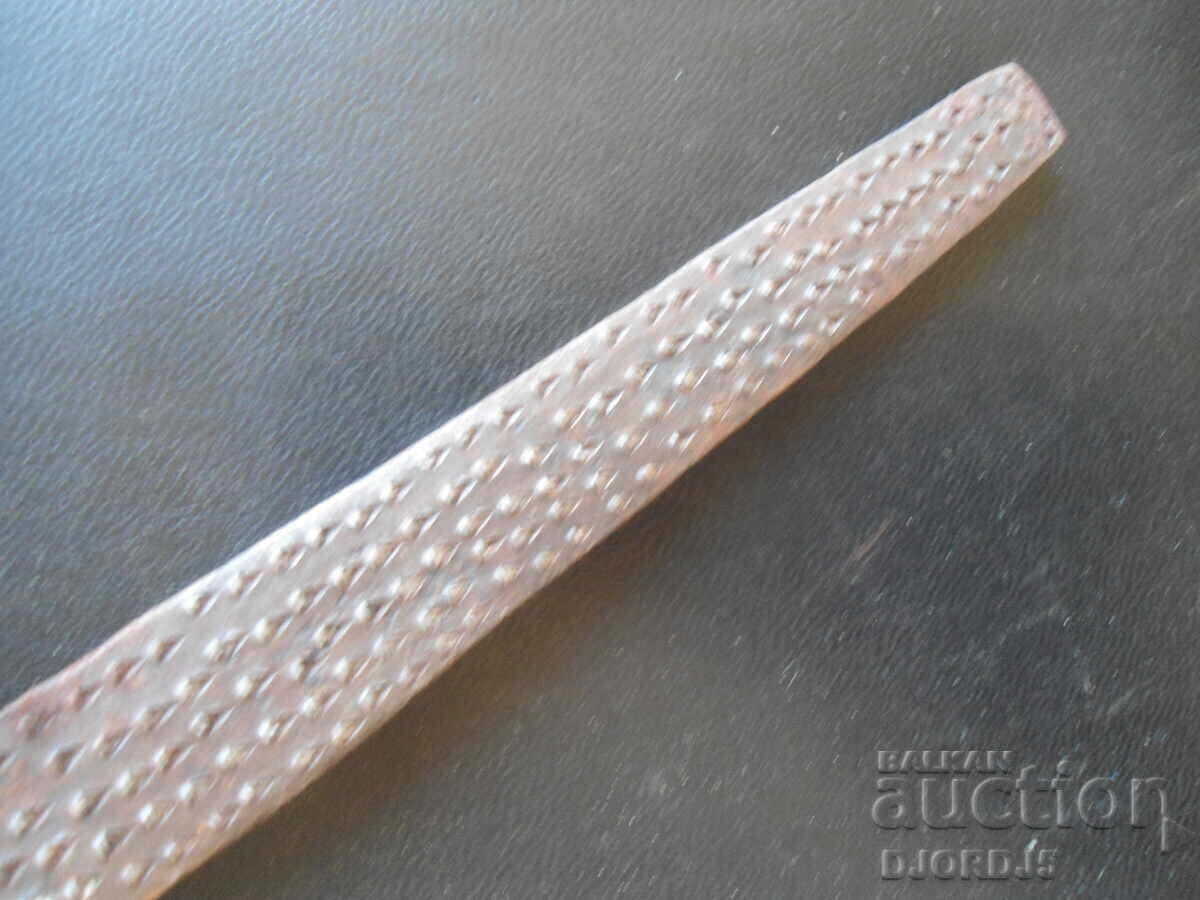 Παλιά ξυλουργική λίμα, ημικυκλική, με σήμανση - 5