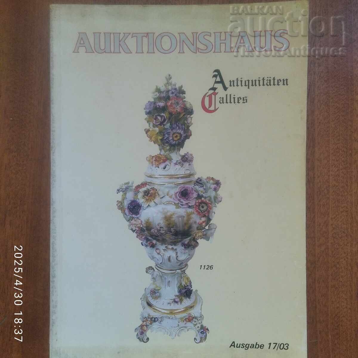 Licitație pentru articole din secolul al XIX-lea și începutul secolului al XX-lea