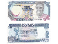tino37- ЗАМБИЯ - 10 КВАЧА - 1989/91г - UNC