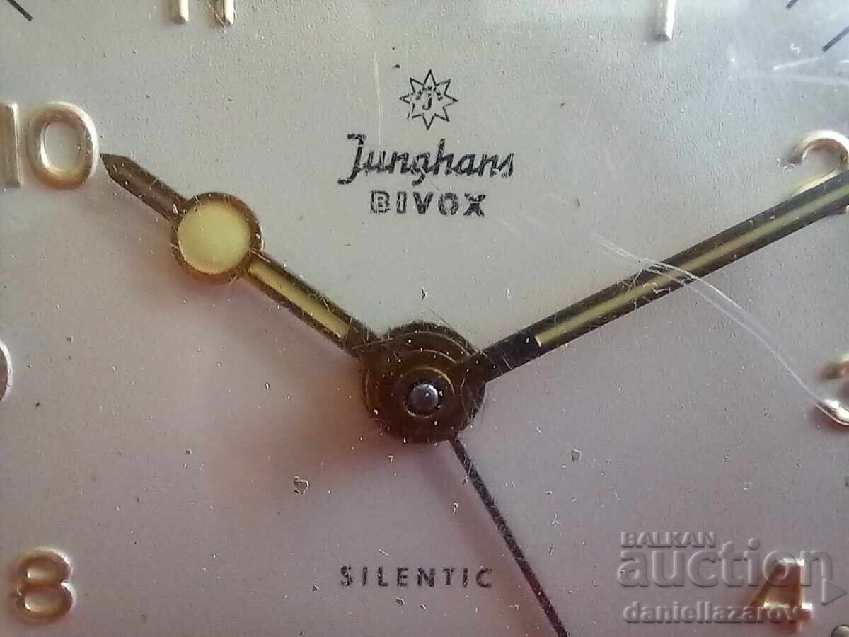 Vintage Clock, Alarm Clock JUNGHANS, Junghans Bivox Silentic - 5