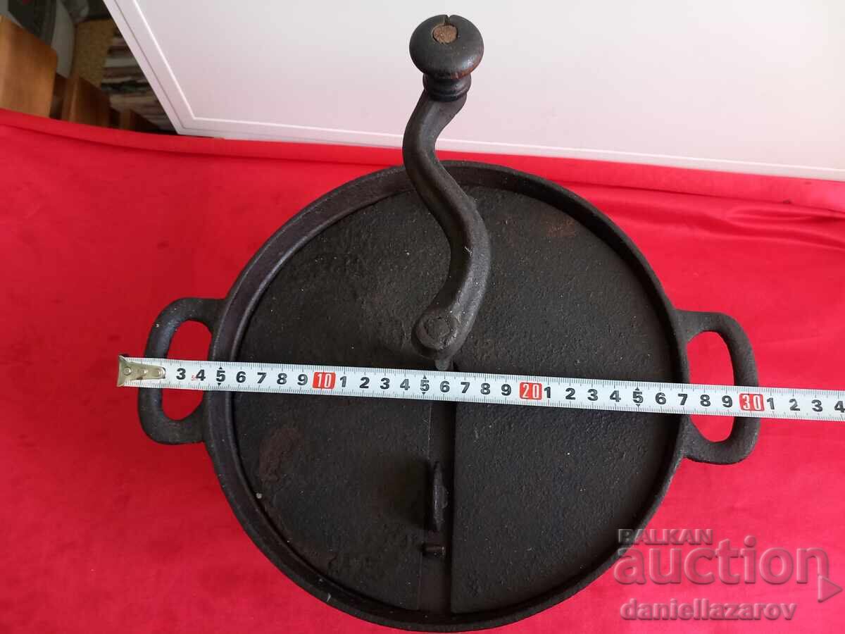 19ος αιώνας Παλιό Χυτοσίδηρο Σκεύος για Ψήσιμο ΚΑΦΕ 19ος αιώνας - 6