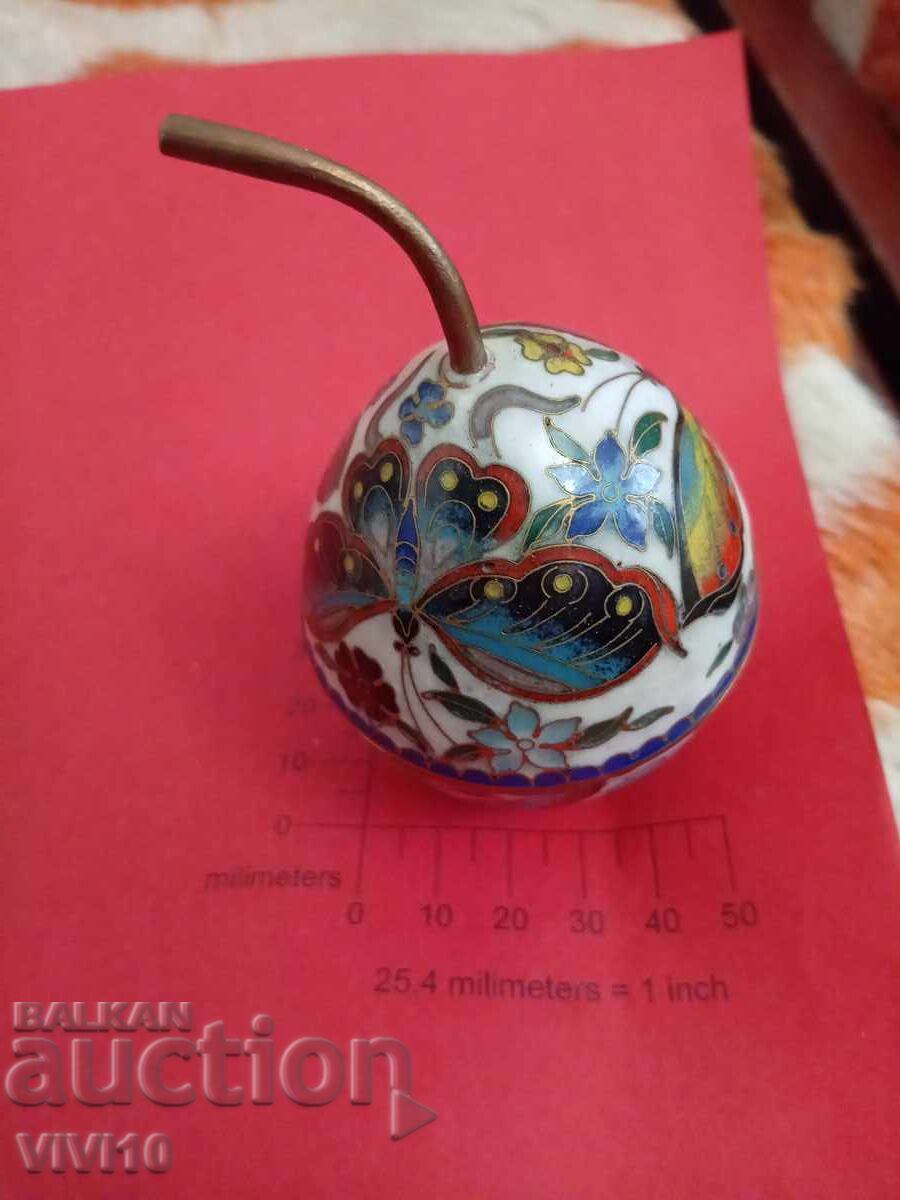 Cutie de bijuterii antic, bronz, aurire