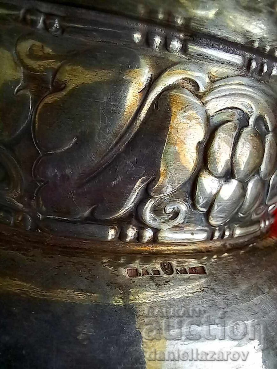 1928г. Посребрен Съд Фруктиера Никел/Сребро Висока Проба - 5 1928г. Посребрен Съд Фруктиера Никел/Сребро Висока Проба - 5