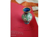 Vază veche email, cloisonné