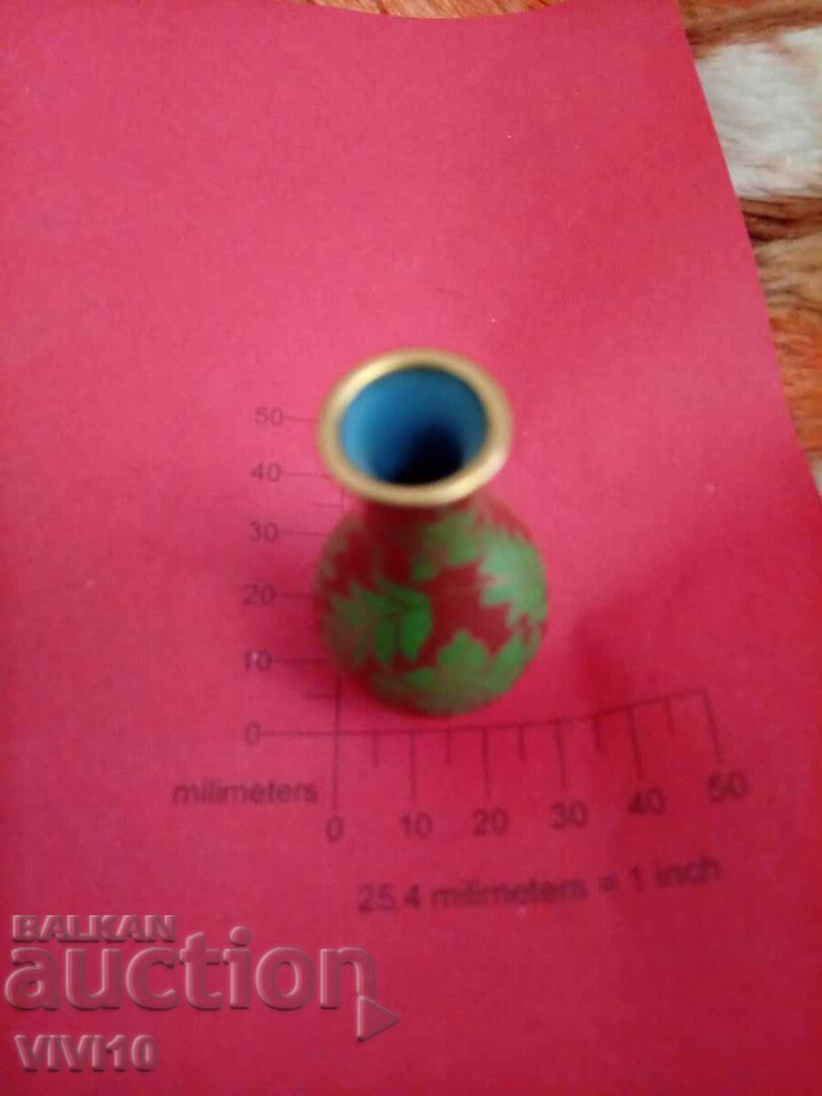 Vază veche email, cloisonné