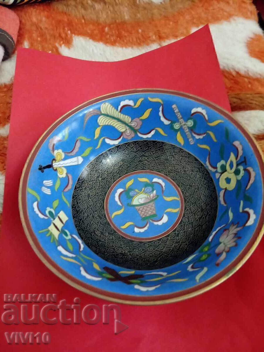Bol vechi, email, cloisonné