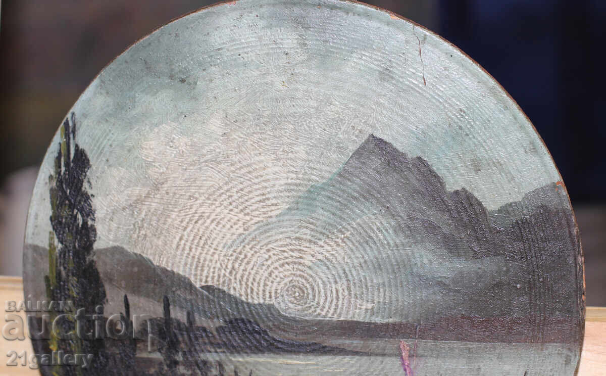 Livrarea Tablou vechi pictură în ulei peisaj