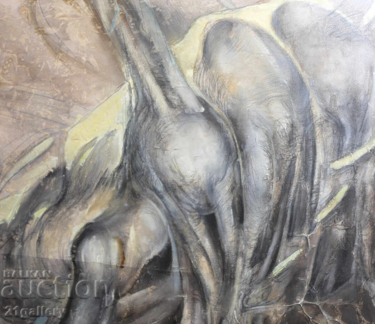 Абстрактна картина, смесени техники / колаж - 5