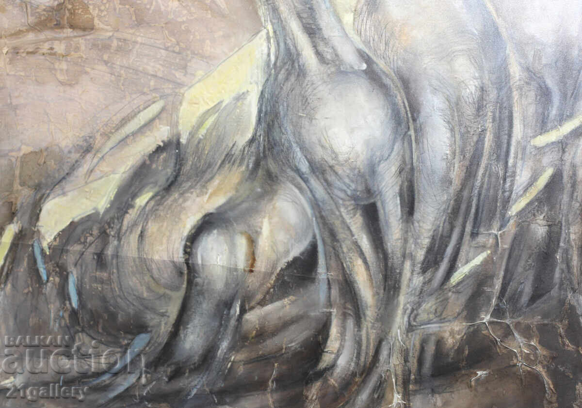 Абстрактна картина, смесени техники / колаж - 7