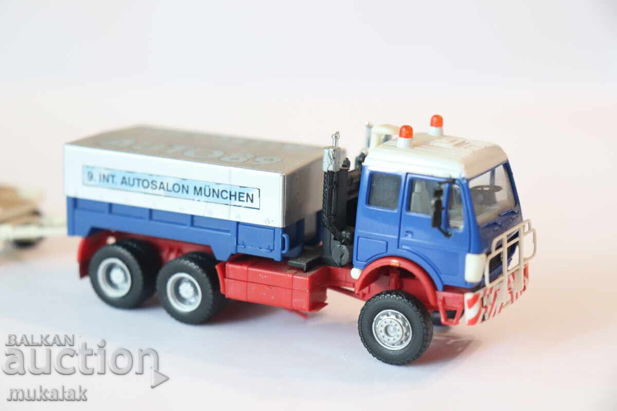 HERPA H0 1/87 MERCEDES ΦΟΡΤΗΓΟ ΜΕ ΜΕΤΑΦΟΡΙΚΟ ΚΑΜΠΙΝΑΣ ΜΟΝΤΕΛΟ - 6