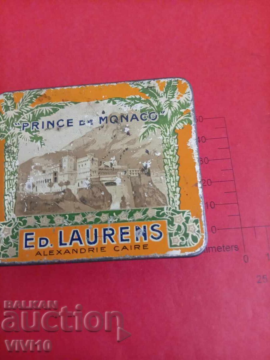 Antique cigarette box, metal, empty