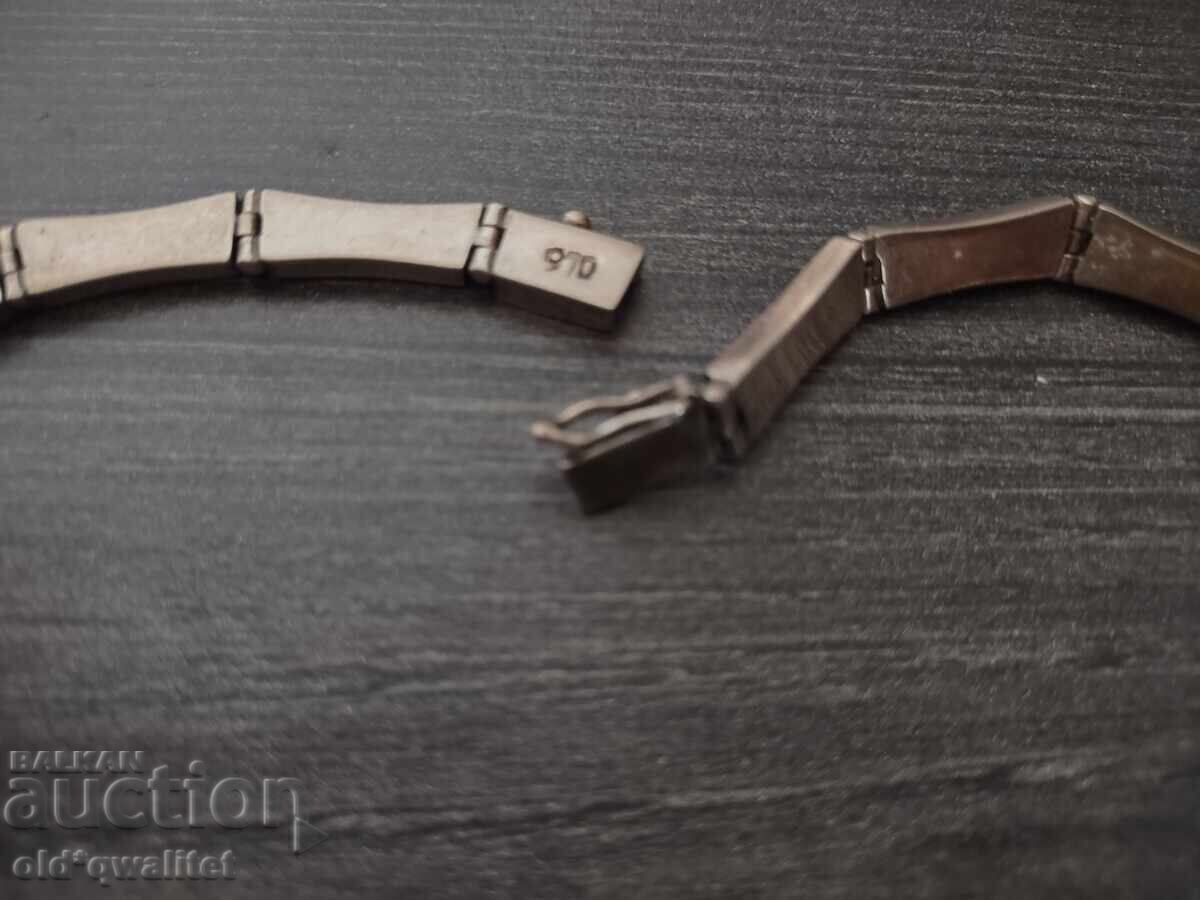 Colier vechi elegant din argint cu Lapis Lazuli - 7 Colier vechi elegant din argint cu Lapis Lazuli - 7