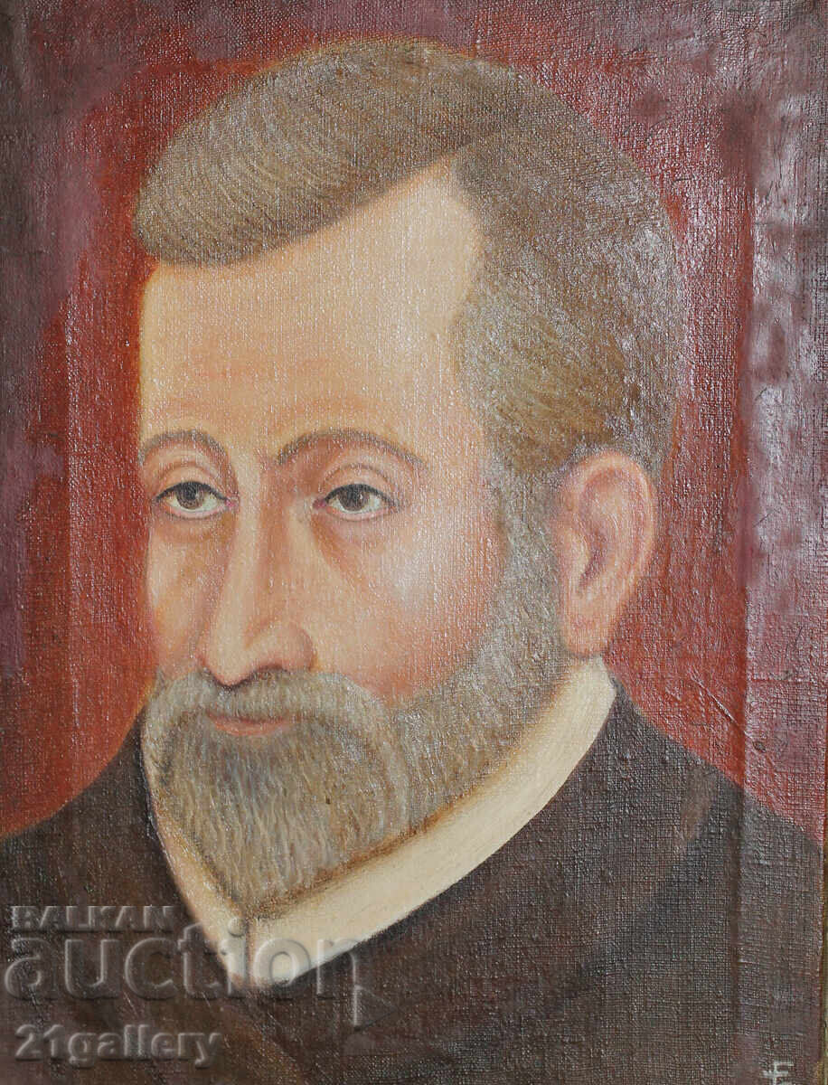 Παλιός ελαιογραφικός πίνακας πορτρέτο υπογεγραμμένος