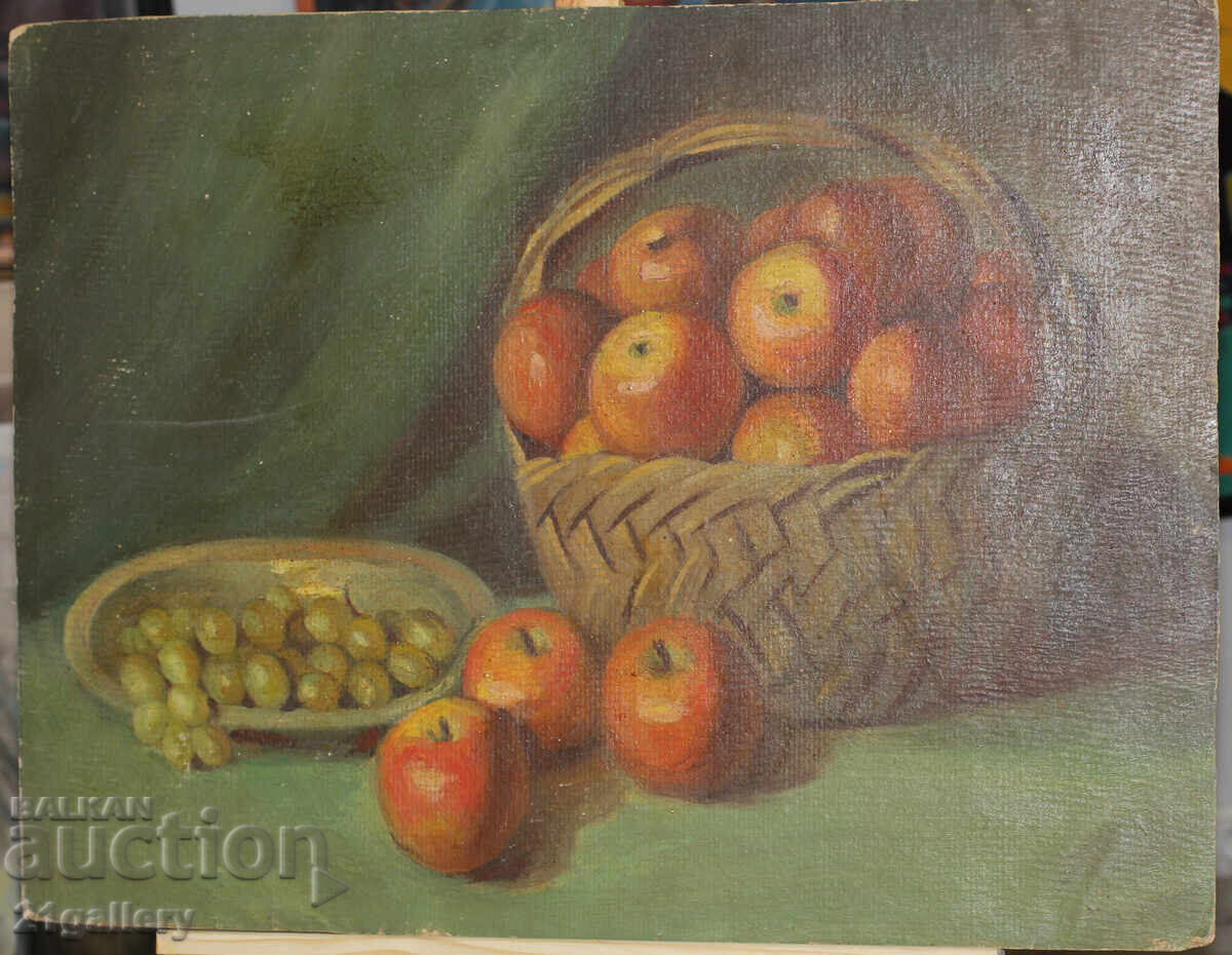 Δημοπρασία Παλιός ελαιογραφία, νεκρή φύση με φρούτα Δημοπρασία Παλιός ελαιογραφία, νεκρή φύση με φρούτα
