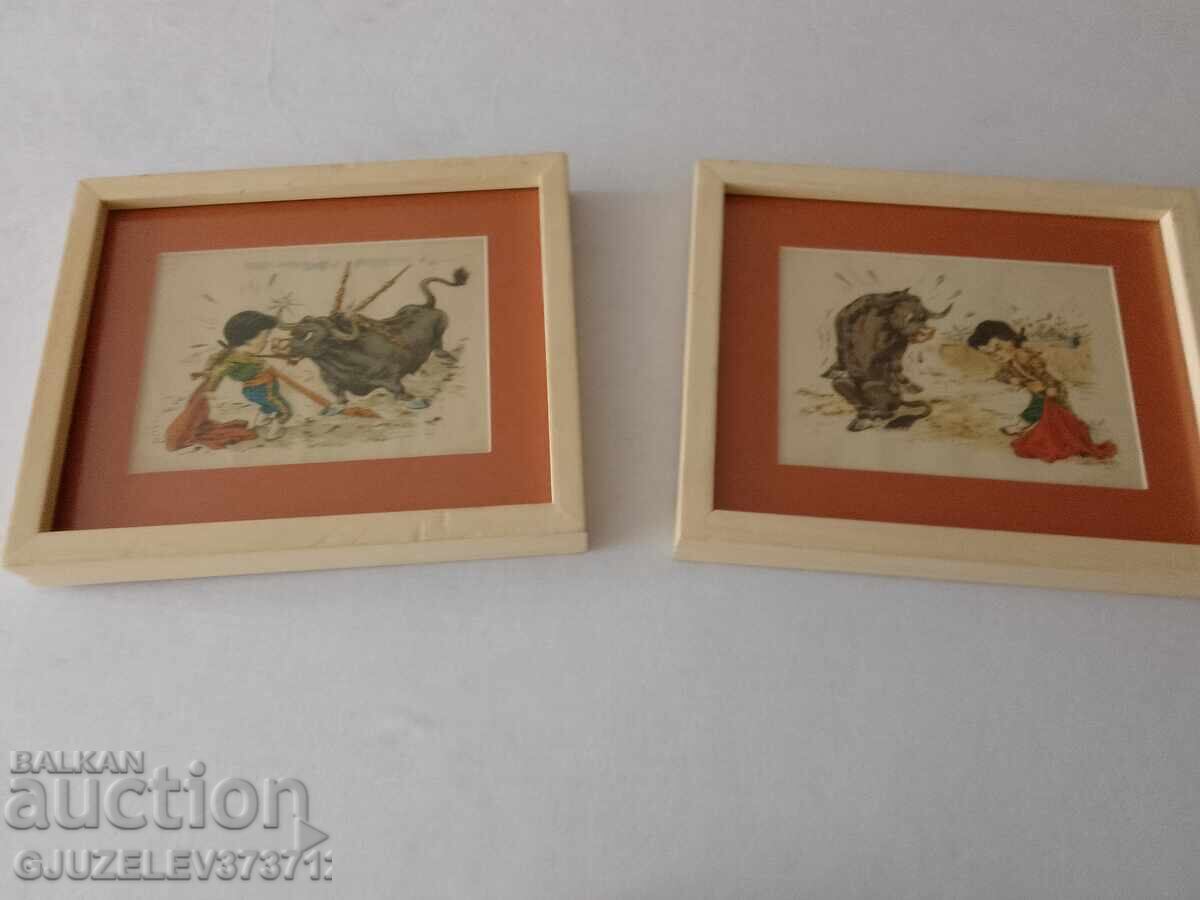 Аукцион Две картинки корида матадор