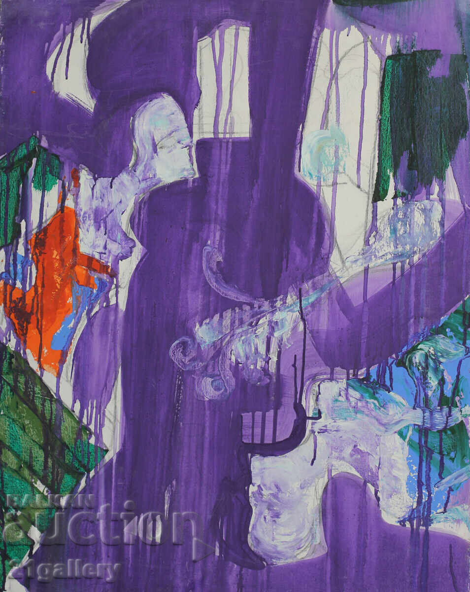 Contemporary painting Abstract figurative composition with price 550.00 BGN | € 281.21