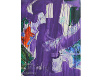 Contemporary painting Abstract figurative composition